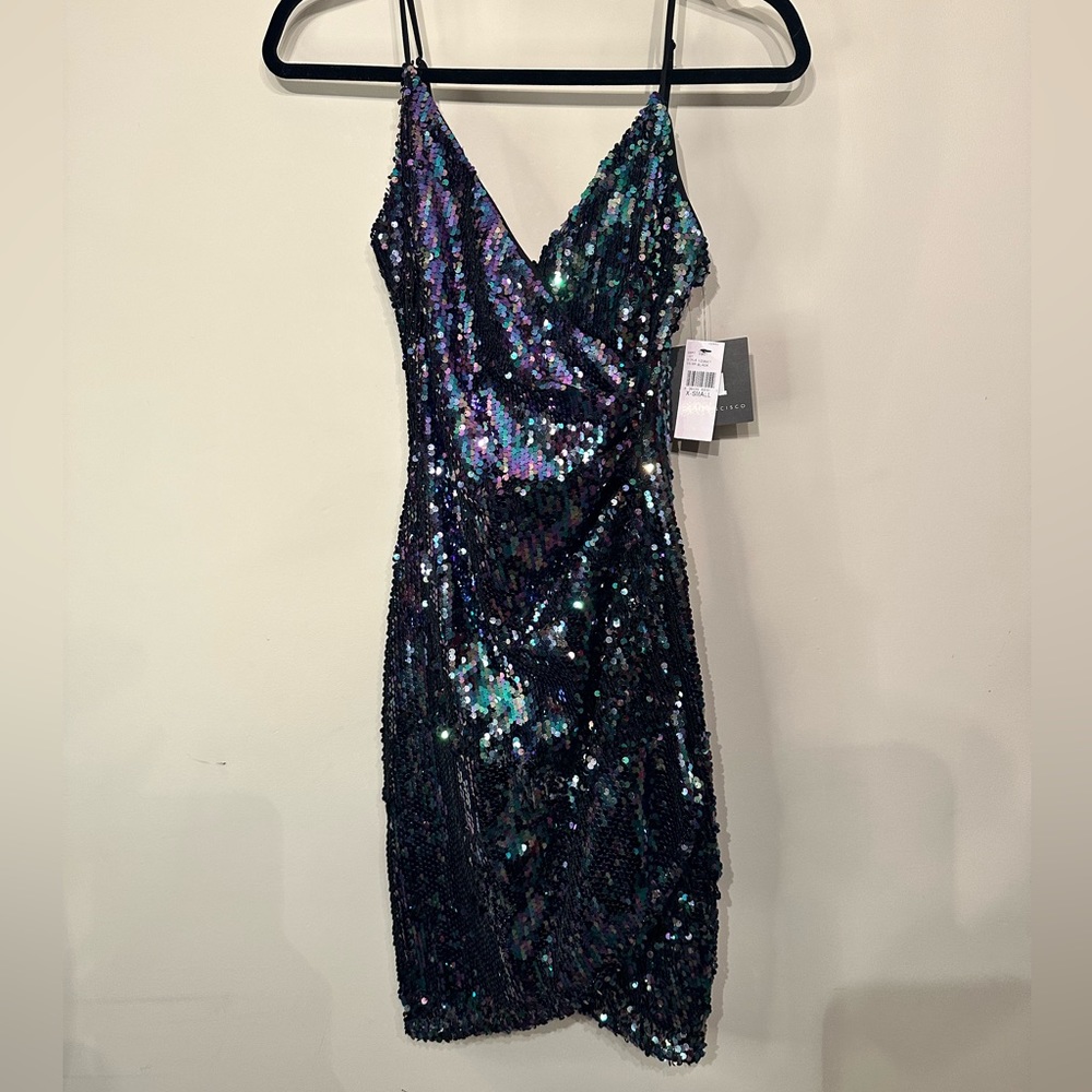 In San Francisco Spaghetti Strap V-Neck dress